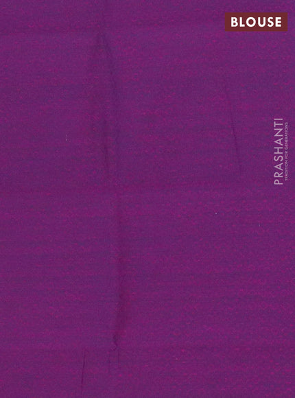 Chettinad cotton saree red and purple with allover thread checks & buttas and rettapet zari woven border