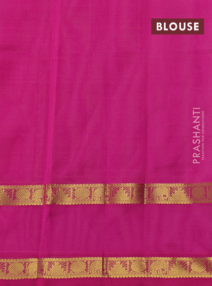 Silk cotton saree pink shade and dark pink with allover lakshadeepam pattern and rettapet zari woven border