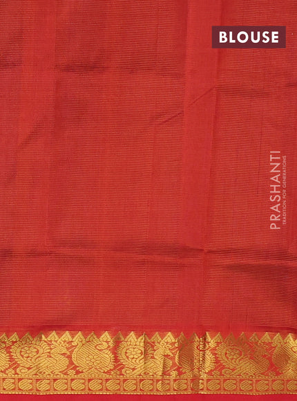 Silk cotton saree violet and red with allover vairosi pattern and annam zari woven border
