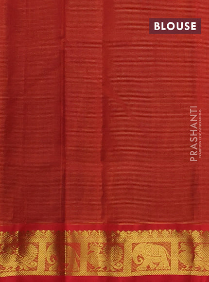 Silk cotton saree violet and red with allover vairosi pattern and annam zari woven border