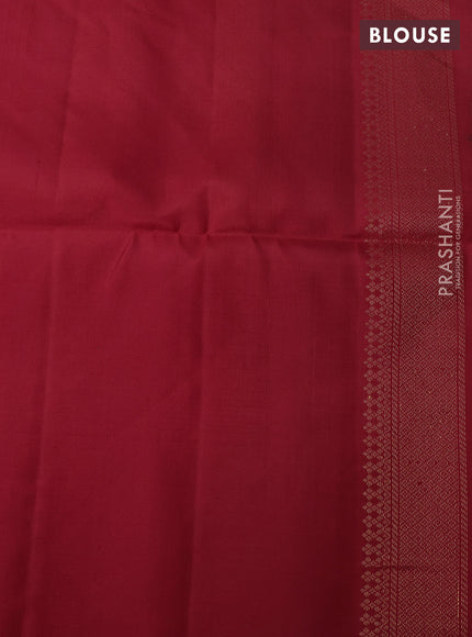Ikat soft silk saree green and red with allover ikat weaves & zari woven buttas and simple border