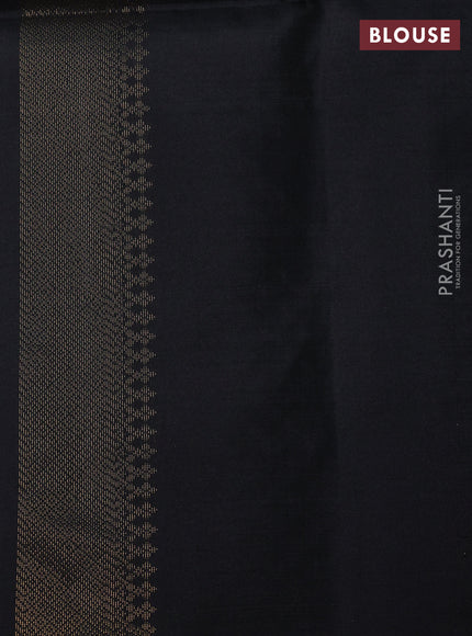 Ikat soft silk saree mustard yellow and black with allover ikat weaves & zari woven buttas and simple border