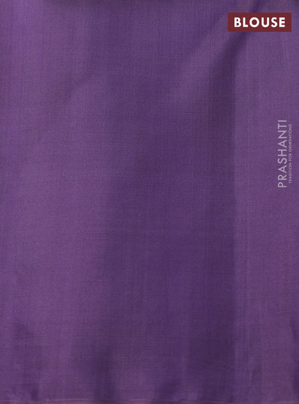 Ikat soft silk saree grey and pastel purple with allover ikat weaves & buttas and simple border