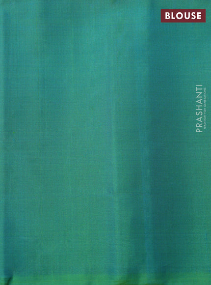 Ikat soft silk saree wine shade and teal green with allover ikat weaves & buttas and simple border