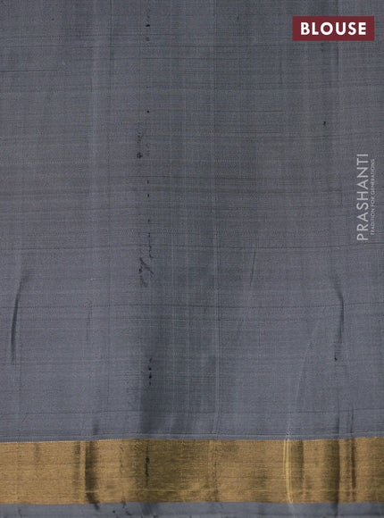 Ikat soft silk saree pastel green and grey with allover ikat weaves and zari woven border