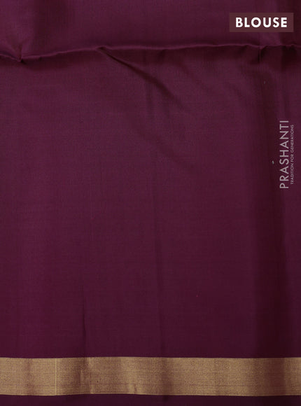 Ikat soft silk saree wine shade and mustard green purple with allover ikat weaves and zari woven border