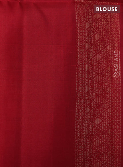 Ikat soft silk saree black and red with allover ikat & zari weaves and simple border