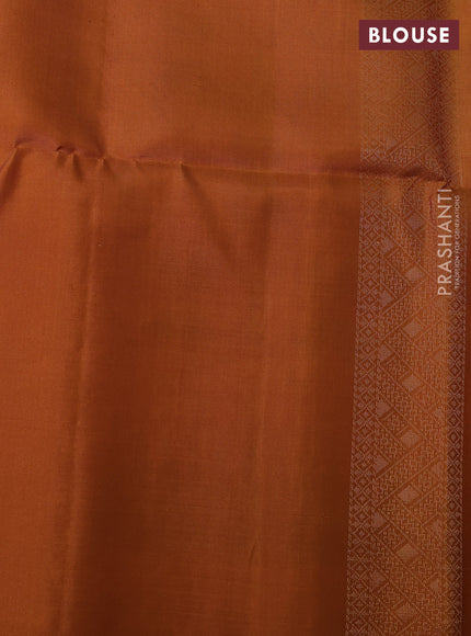 Ikat soft silk saree beige and sandal with allover ikat & zari weaves and simple border