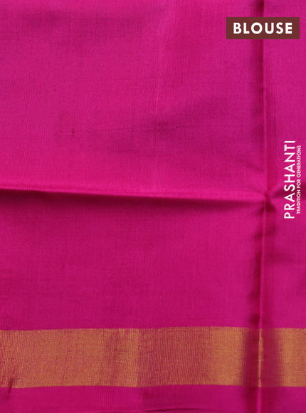 Rajkot patola silk saree grey and pink with allover ikat weaves and zari woven border