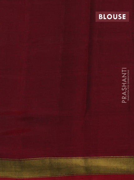 Rajkot patola silk saree deep maroon with allover ikat weaves and ikat zari woven border