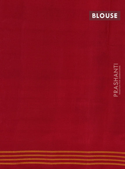 Rajkot patola silk saree grey and deep maroon with allover ikat weaves and ikat woven simple border