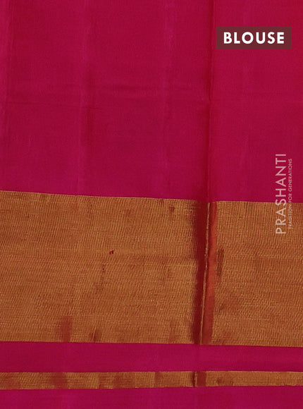 Rajkot patola silk saree sunset orange and pink with allover ikat woven buttas and zari woven border