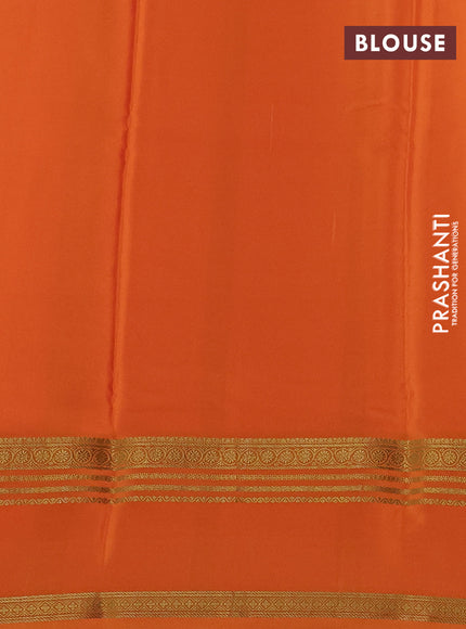 Pure mysore silk saree mustard yellow with allover shibori prints and rettapet zari woven border