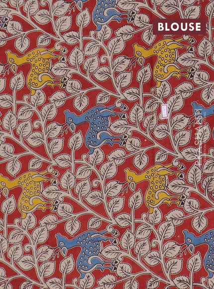 Narayanpet cotton saree light green and maroon with plain body and temple design thread woven border