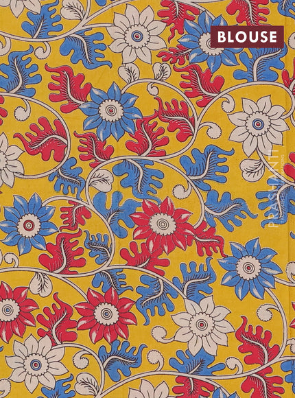Narayanpet cotton saree dual shade of purplish beige and yellow with plain body and temple design thread woven border
