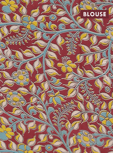Narayanpet cotton saree light green and maroon with plain body and temple design thread woven border