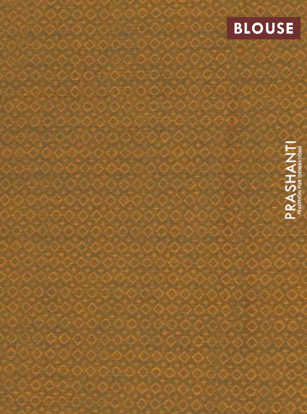 Chettinad cotton saree teal blue and mustard yellow with thread woven buttas and thread woven border