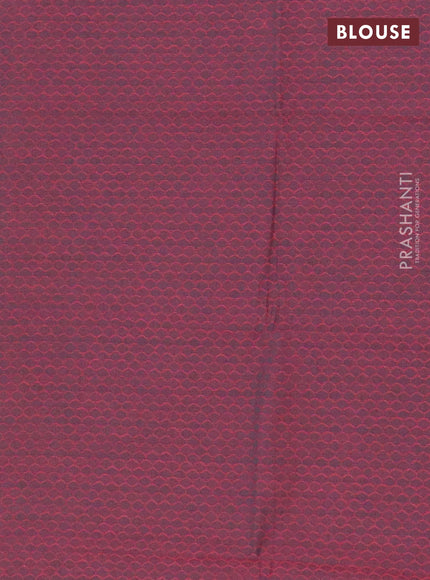 Chettinad cotton saree teal green and maroon with plain body and thread woven border