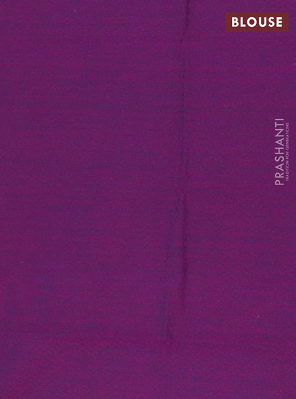 Chettinad cotton saree pink and purple with plain body and rettapet thread woven border