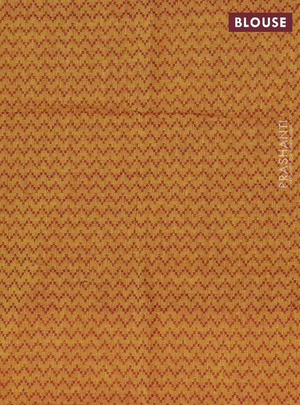 Chettinad cotton saree deep jamun shade and mustard yellow with thread woven buttas and thread woven border