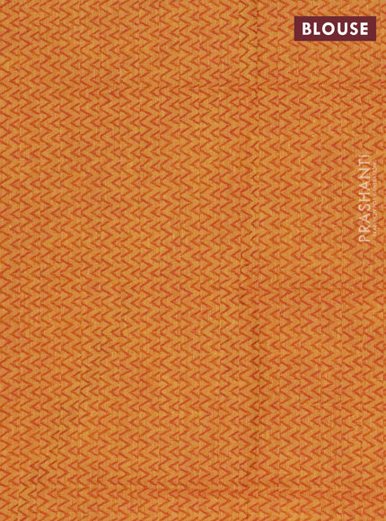 Chettinad cotton saree wine shade and sunset orange with thread woven buttas and thread woven border