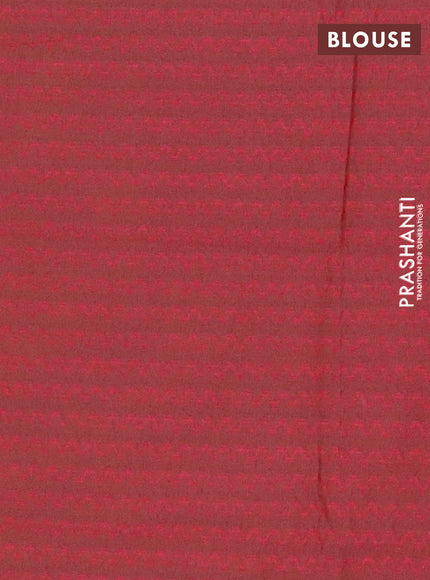 Chettinad cotton saree dual shade of lime yellow and pink with thread woven buttas and leaf zari woven border