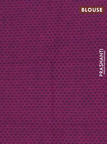 Chettinad cotton saree cs blue and wine shade with thread woven buttas and thread woven simple border