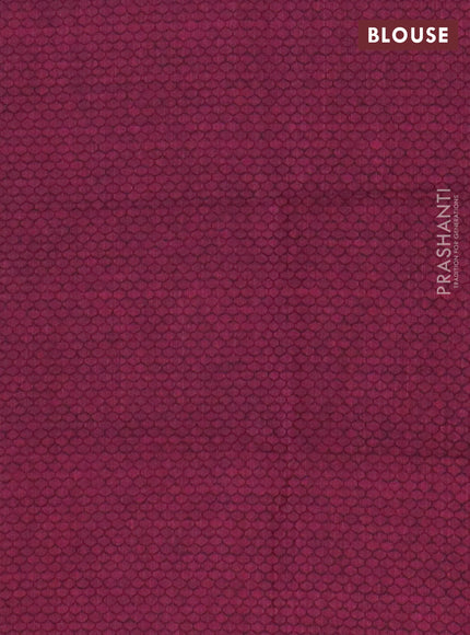 Chettinad cotton saree grey and magenta pink with plain body and rettapet zari woven border