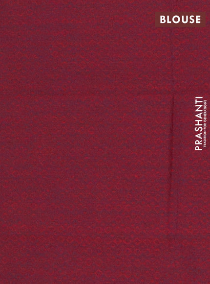 Chettinad cotton saree dark mustard and maroon with plain body and zari woven border
