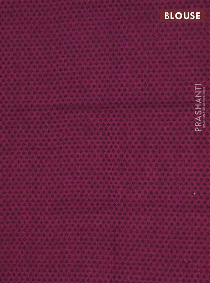 Chettinad cotton saree bottle green and wine shade with plain body and zari woven simple border