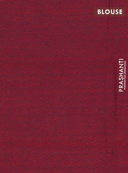Chettinad cotton saree chikku shade and deep maroon with plain body and temple design rettapet zari woven border