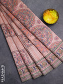 Semi Tussar With Embroidery work