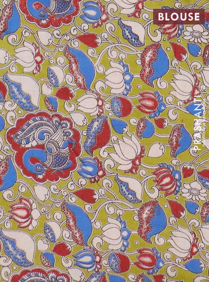 Narayanpet cotton saree deep maroon and light green with plain body and thread woven border