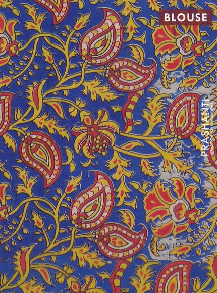 Narayanpet cotton saree pink and cs blue with plain body and thread woven border