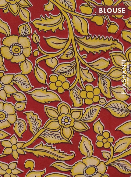 Narayanpet cotton saree pista green and maroon with plain body and thread woven border