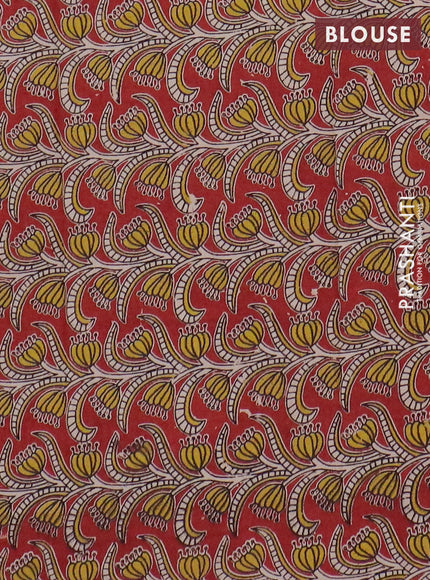 Narayanpet cotton saree light green and maroon with plain body and thread woven border