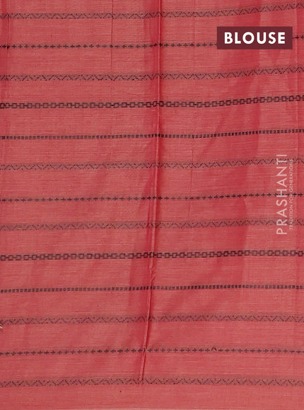 Narayanpet cotton saree red shade and deep maroon with allover thread weaves and piping border