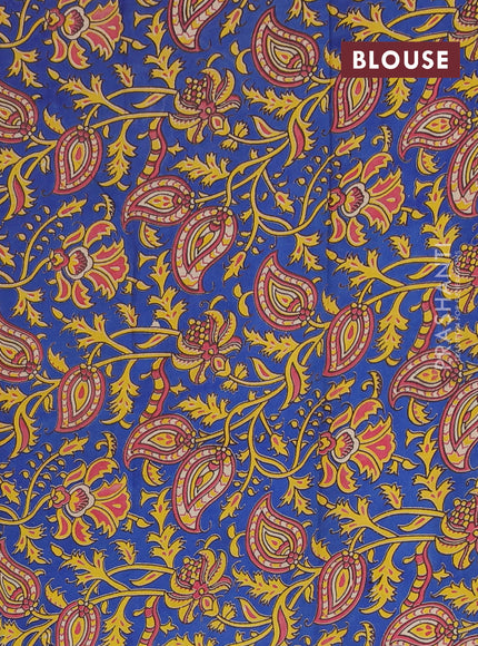 Narayanpet cotton saree pink shade and cs blue with plain body and thread woven border