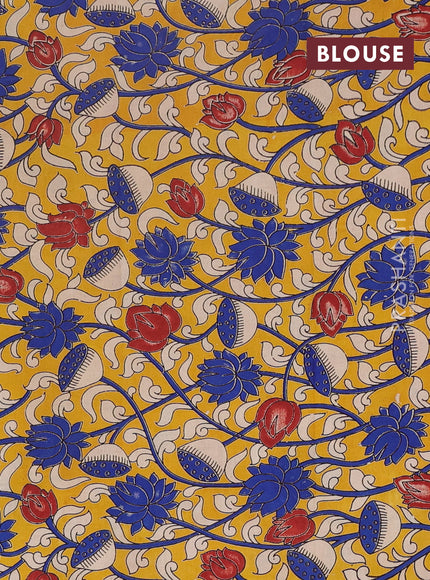 Narayanpet cotton saree violet and yellow with plain body and thread woven border