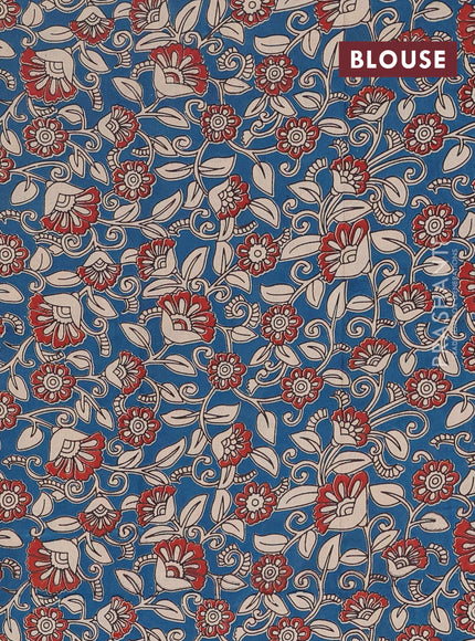 Narayanpet cotton saree deep maroon and peacocck blue with plain body and long thread woven border