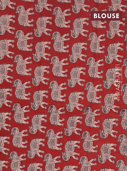 Narayanpet cotton saree chikku shade and maroon with plain body and long thread woven border