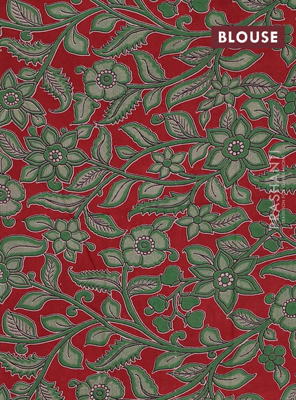 Narayanpet cotton saree deep maroon and maroon with plain body and thread woven border