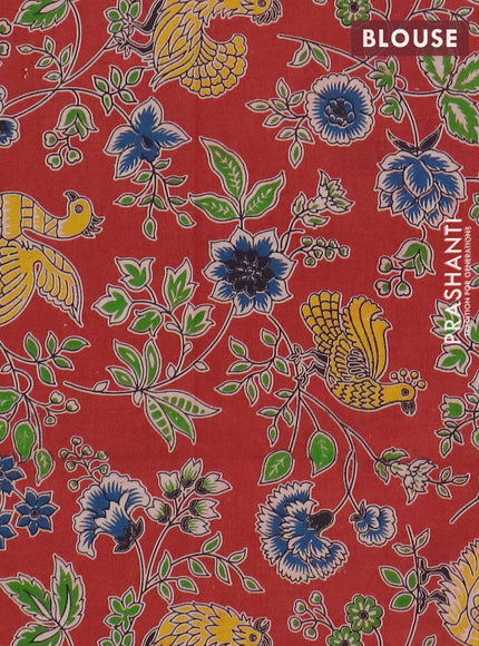 Narayanpet cotton saree violet and maroon with plain body and thread woven border