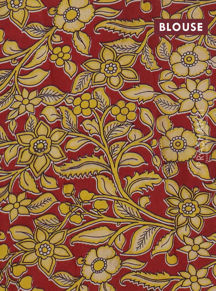 Narayanpet cotton saree dual shade of bluish green and yellow with plain body and thread woven border