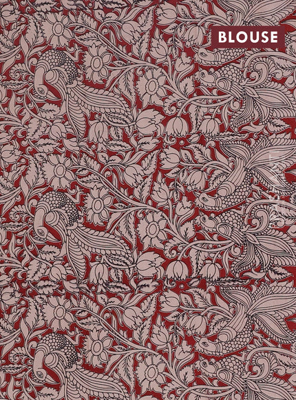 Narayanpet cotton saree black and maroon with plain body and thread woven border