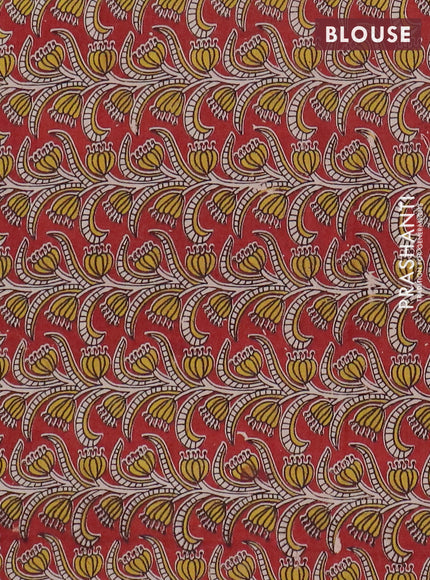 Narayanpet cotton saree deep wine shade and maroon with plain body and thread woven border