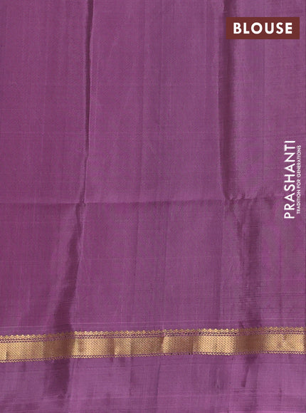 Pure soft silk saree navy blue and pastel pink with zari woven buttas and rettapet zari woven border