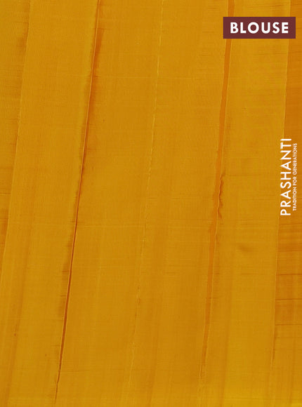 Pure soft silk saree pink and yellow with allover checks & zari buttas in borderless style