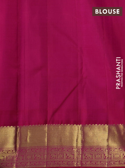 Pure kanchipuram silk saree pink with zari woven buttas and rich zari woven border