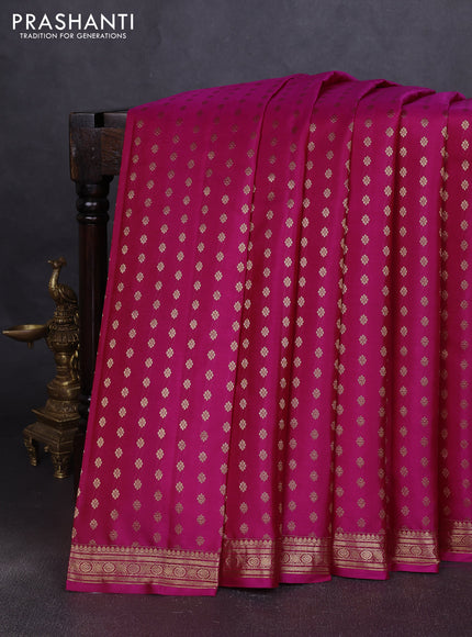 Pure kanchipuram silk saree pink with allover zari woven 1000 buttas and zari woven border